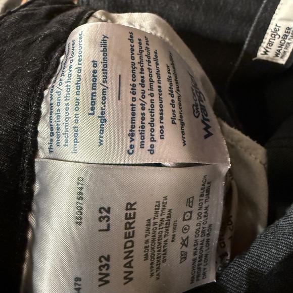 Wrangler Dark Gray Flare Jeans 32 - Picture 6 of 7
